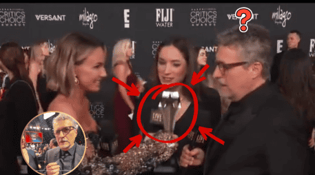 Moura y Kleber Mendonça Filho subieron al escenario en los Critics Choice Awards después de ganar la Mejor Película Internacional con 