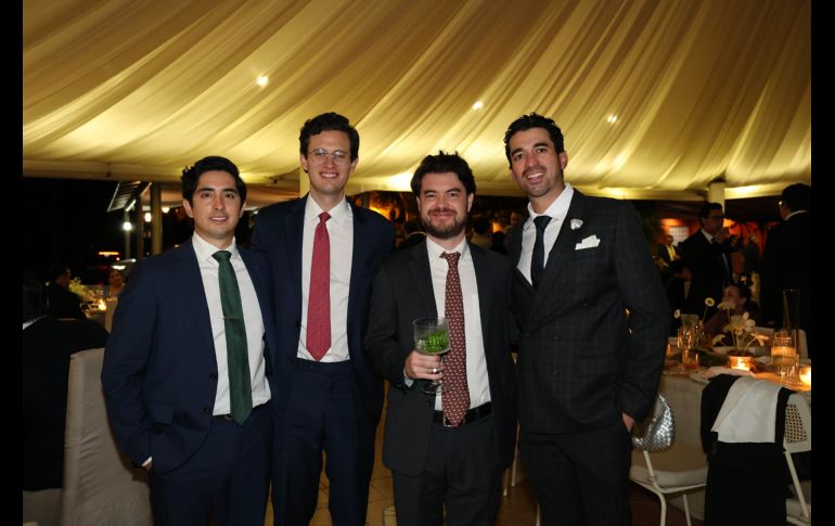 Ricardo Estrada, Diego Bojórquez, Jorge Pérez y Eduardo Mendoza. GENTE BIEN JALISCO / E. Escamilla