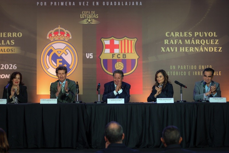 &nbsp;Este miércoles 7 de enero fue presentada la Copa de Leyendas, un encuentro en el que figuras históricas de los clubes españoles Real Madrid y Barcelona. EL INFORMADOR / A. NAVARRO&nbsp;