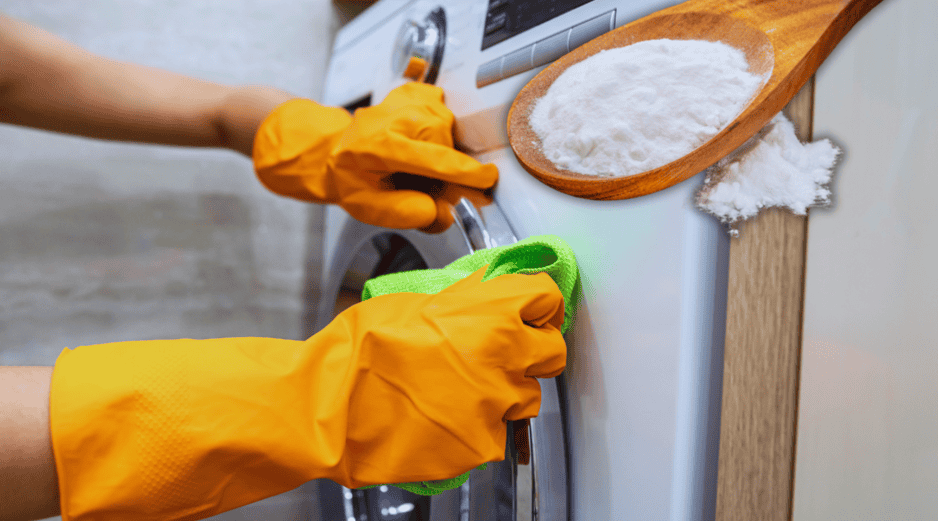 Para eliminar la suciedad de la goma de la lavadora de manera eficaz, se recomienda utilizar una solución casera a base de vinagre blanco y bicarbonato de sodio. ESPECIAL / CANVA