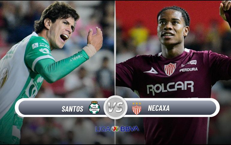 Santos Laguna recibe a Necaxa en el TSM en su presentación en el Clausura 2026. ESPECIAL / IMAGO7 y CANVA