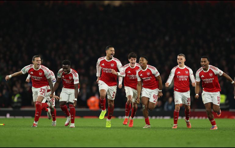 El Arsenal encabeza la Premier League con 48 puntos. AFP/A. Dennis