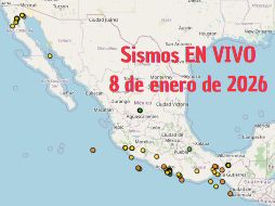 Sismos en México | EN VIVO | 8 de enero de 2026. ESPECIAL / SSN