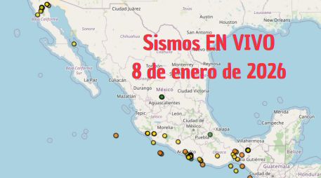 Sismos en México | EN VIVO | 8 de enero de 2026. ESPECIAL / SSN