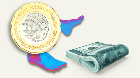 El peso mexicano es la quinta divisa con mayor ganancias frente al dólar de EU. ESPECIAL
