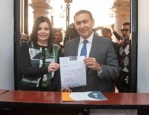 Salvador Zamora descarta que haya afectación a la autonomía de la dependencia por los cargos de los aspirantes que intregan la terna presentada el día de hoy en el Congreso de Jalisco. ESPECIAL / FACEBOOK Salvador Zamora