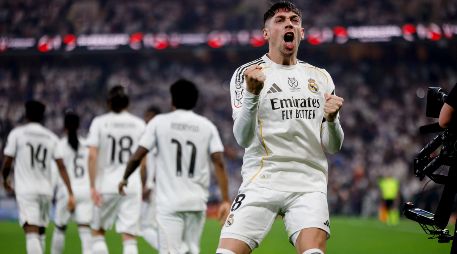 Valverde anotó el primer gol del Real Madrid y puso el pase para el segundo. EFE/K. Forsterling