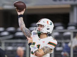 Carson Beck lideró a su equipo a la victoria. AFP