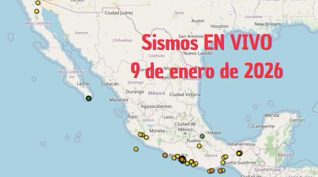 Sismos en México | EN VIVO | 9 de enero de 2026. ESPECIAL / SSN