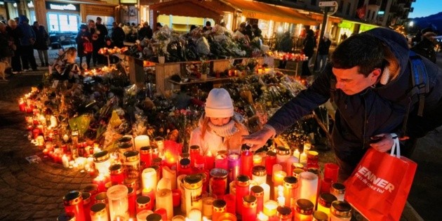 Suiza honra a las v&iacute;ctimas del incendio en bar con un d&iacute;a nacional de luto