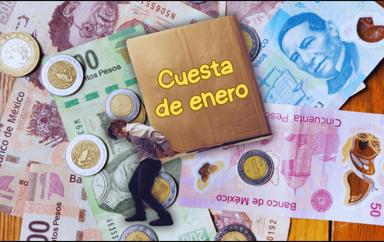 Enero es el mes donde un fenómeno económico se hace presente y es conocido como la cuesta de enero. ESPECIAL / CANVA