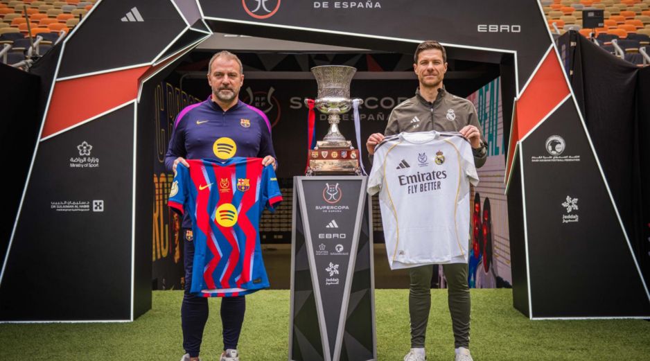 Barcelona y el Real Madrid se enfrentarán por la Supercopa de España en en el King Abdullah Sports City, en Arabia Saudita. EFE /  Marc Graupera