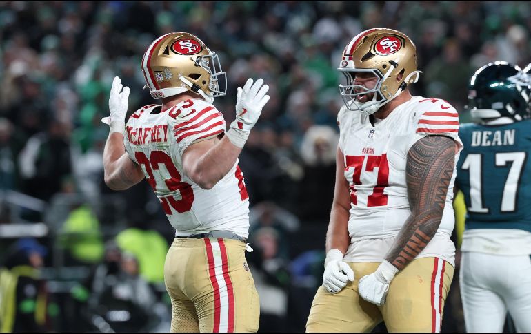 Los 49ers ahora se preparan para enfrentar a los Seahawks de Seattle, mientras que Filadelfia se despide de su sueño de repetir el título. AFP.