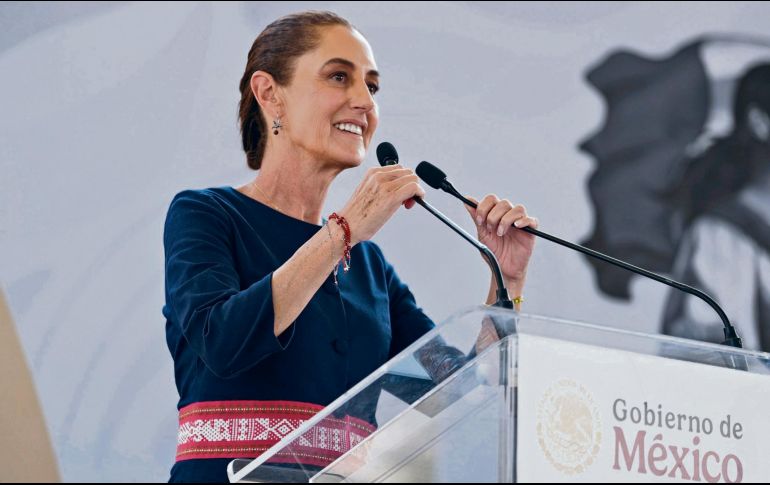 Claudia reiteró que su gobierno colabora con Estados Unidos, pero sin subordinación. EFE