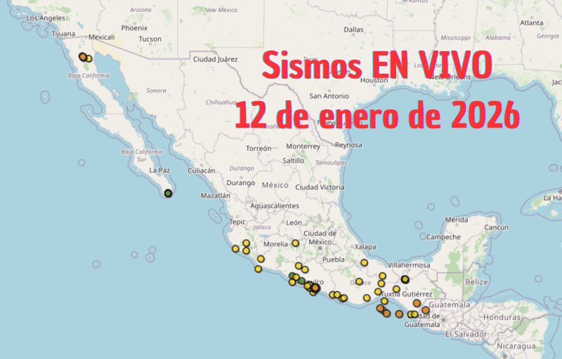 &nbsp;Monitoreo EN VIVO de los temblores en México. ESPECIAL / SSN