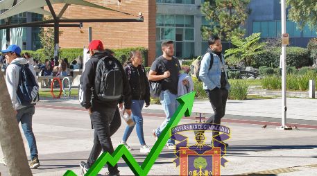 Las cifras revelaron que la Universidad de Guadalajara superó el promedio nacional en cuanto a la admisión de alumnas y alumnos que ingresan al nivel de educación superior. EL INFORMADOR / ARCHIVO