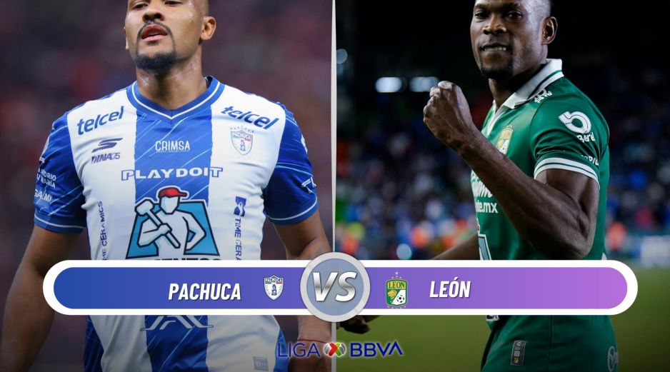 Pachuca y León se enfrentan en el Estadio Hidalgo por la Jornada 2 del Clausura 2026. ESPECIAL / IMAGO7 y CANVA
