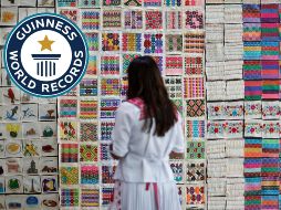 Otorgan certificado de que México tiene la exposición de bordados más grande del mundo. EFE / Sáshenka Gutiérrez