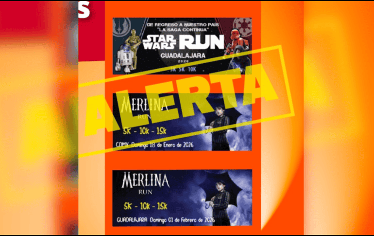 La Procuraduría dijo que no existen tales carreras por lo que lanzó la alerta a los corredores para que no hagan ningún pago. ESPECIAL/X/ @Profeco