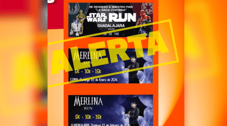 La Procuraduría dijo que no existen tales carreras por lo que lanzó la alerta a los corredores para que no hagan ningún pago. ESPECIAL/X/ @Profeco