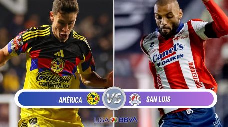 América y Atlético de San Luis se enfrentan en la Jornada 2 del Clausura 2026 de la Liga MX. ESPECIAL / IMAGO7 y CANVA