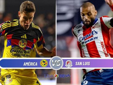 América y Atlético de San Luis se enfrentan en la Jornada 2 del Clausura 2026 de la Liga MX. ESPECIAL / IMAGO7 y CANVA