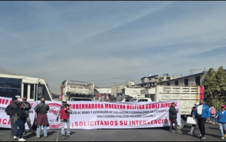 Operadores de diferentes rutas hermanas se unieron a los cierres viales para también manifestarse. X/GN_Carreteras