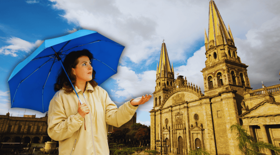 Jalisco, con cielo mayormente cubierto a nublado, no se descartan algunas lluvias dispersas en zonas montañosas del estado. ESPECIAL / CANVA