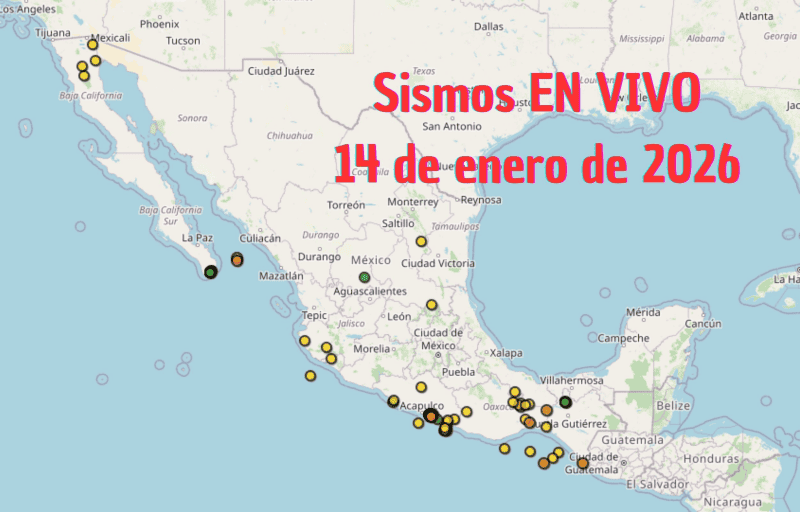 &nbsp;Monitoreo EN VIVO de los temblores en México. ESPECIAL / SSN