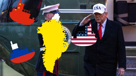 Las declaraciones de Trump se dan instantes previos a la reunión entre autoridades de Groenlandia y EU.  EFE / EPA / SHAWN THEW / POOL