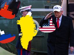 Las declaraciones de Trump se dan instantes previos a la reunión entre autoridades de Groenlandia y EU.  EFE / EPA / SHAWN THEW / POOL