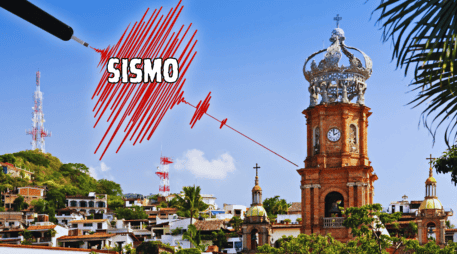 La mañana de este miércoles 14 de enero, un temblor se registró cerca del municipio de Puerto Vallarta, Jalisco. ESPECIAL / CANVA