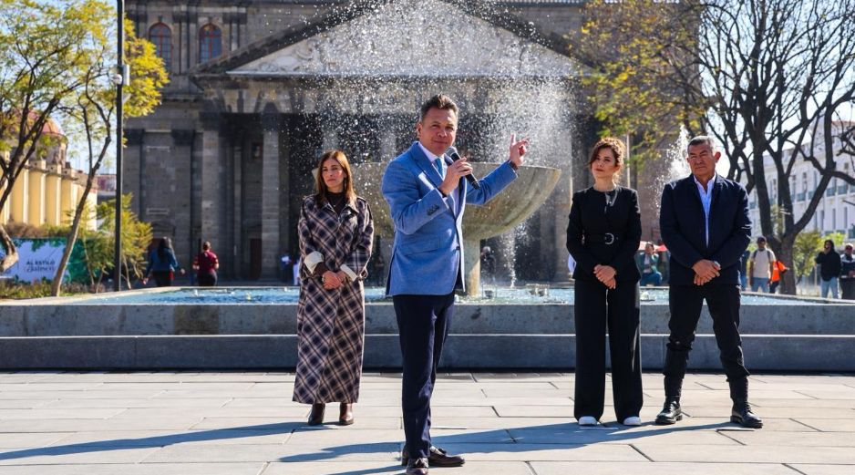 La renovación incluye su ampliación hasta las escalinatas del Teatro Degollado, al convertir esta parte de la calle Degollado en un espacio completamente peatonal. EL INFORMADOR / A. NAVARRO