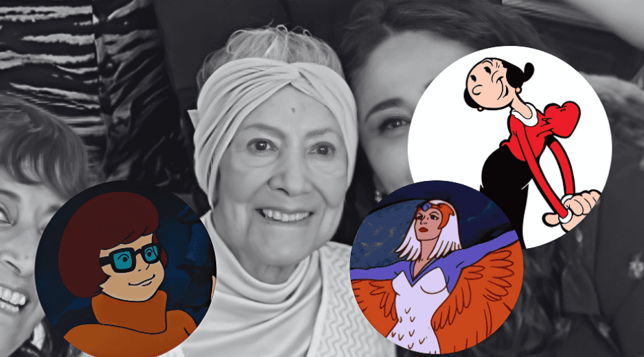 Gloria Rocha (al centro) inició su carrera en el doblaje en 1960 y, a lo largo de más de cinco décadas, participó tanto como actriz de voz como en labores de dirección. ESPECIAL / X / @olizar