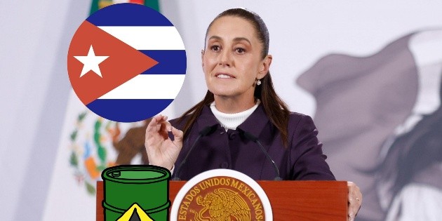 Sheinbaum defiende env&iacute;o de petr&oacute;leo a Cuba; esto dijo