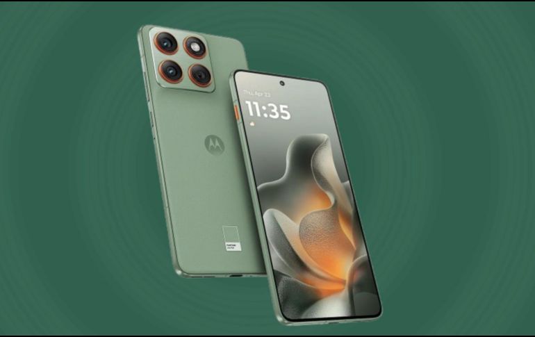Un nuevo smartphone de Motorola llega con énfasis en cámaras de alta resolución y funciones impulsadas por inteligencia artificial. MOTOROLA/ESPECIAL