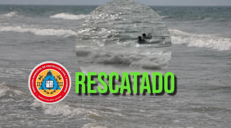 Piden respetar las indicaciones de los Guardavidas para disfrutar de las playas de Puerto Vallarta. ESPECIAL / FACEBOOK Protección Civil y Bomberos Puerto Vallarta