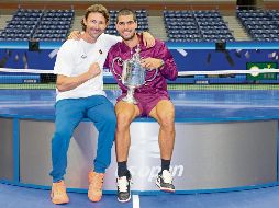 Carlos Alcaraz y Juan Carlos Ferrero terminaron su relación laboral en diciembre. AFP