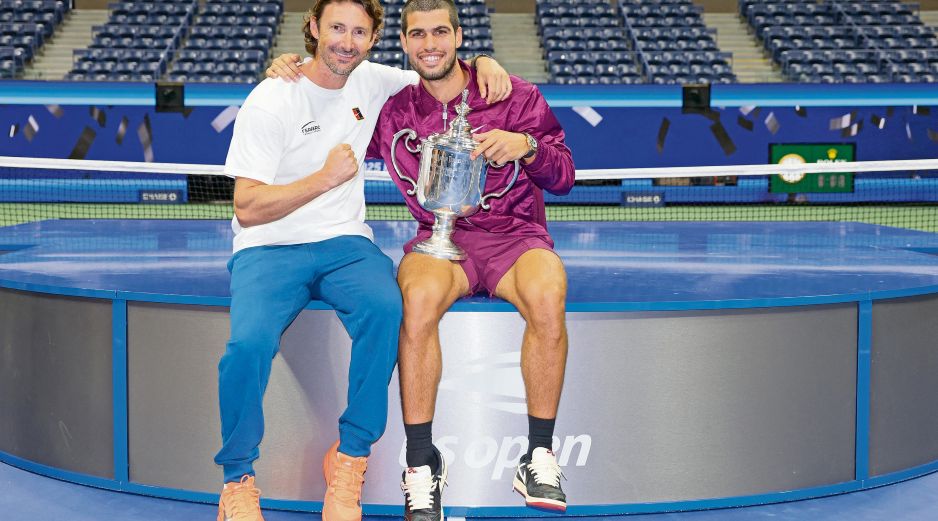 Carlos Alcaraz y Juan Carlos Ferrero terminaron su relación laboral en diciembre. AFP