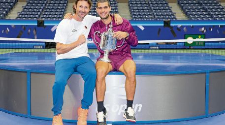Carlos Alcaraz y Juan Carlos Ferrero terminaron su relación laboral en diciembre. AFP
