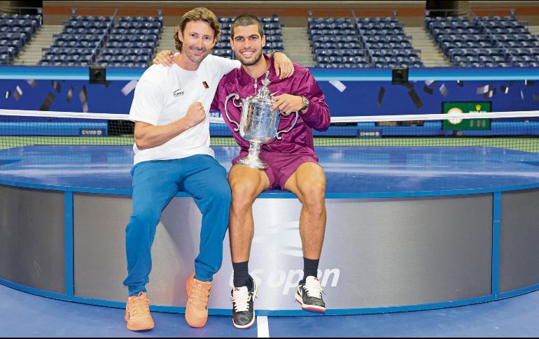 Carlos Alcaraz y Juan Carlos Ferrero terminaron su relación laboral en diciembre. AFP
