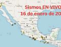Sismos en México | EN VIVO | 16 de enero de 2026. ESPECIAL / SSN