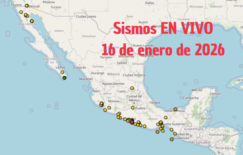Monitoreo EN VIVO de los temblores en México. ESPECIAL / SSN