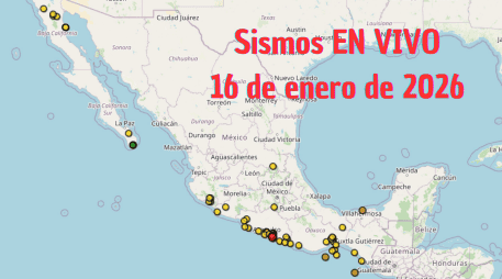 Sismos en México | EN VIVO | 16 de enero de 2026. ESPECIAL / SSN