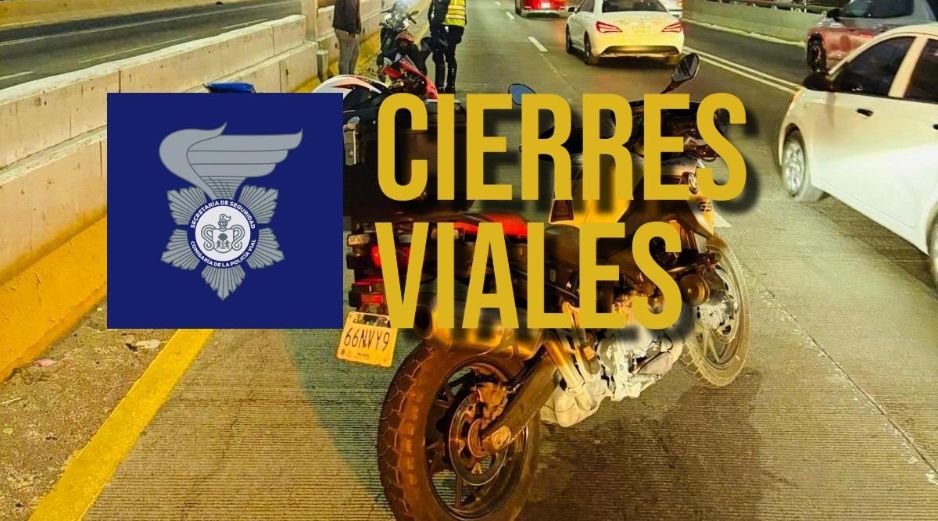 Policía Vial anuncia dos cierres viales esta mañana de viernes 16 de enero. ESPECIAL / Facbook Policía Vial Jalisco
