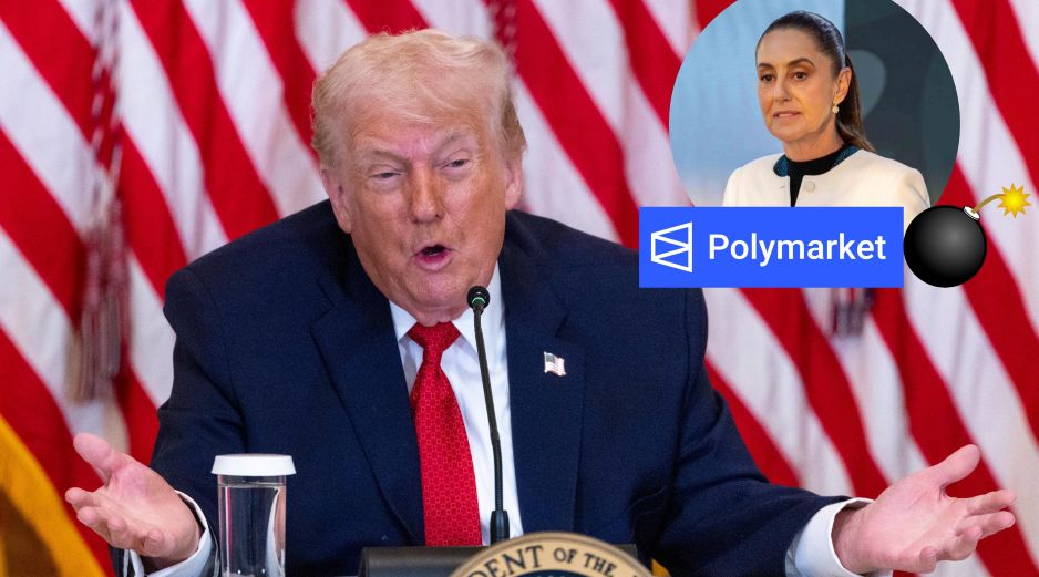 Esto dice la apuesta abierta de Polymarket sobre un posible ataque de EU a México. EFE / EPA / SHAWN THEW