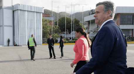 La presidenta encargada de Venezuela, Delcy Rodríguez, se reunió el jueves en Caracas con Ratcliffe, con quien abordó temas de seguridad. EFE/ Agencia Central de Inteligencia