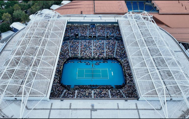 La Rod Laver Arena está lista para vivir acción sin freno con los duelos que protagonizarán los mejores del mundo. AFP