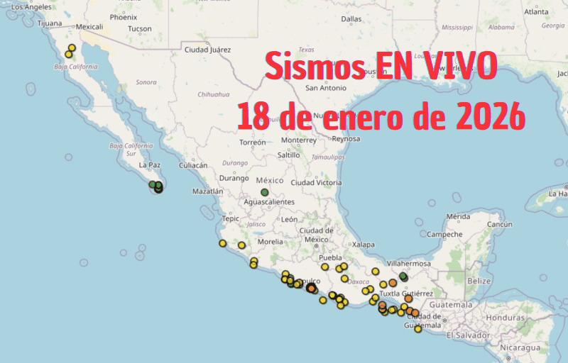&nbsp;Monitoreo EN VIVO de los temblores en México. ESPECIAL / SSN