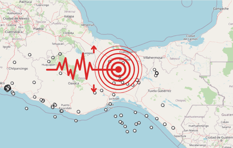 &nbsp;Sismo en Veracruz. ESPECIAL / SSN
